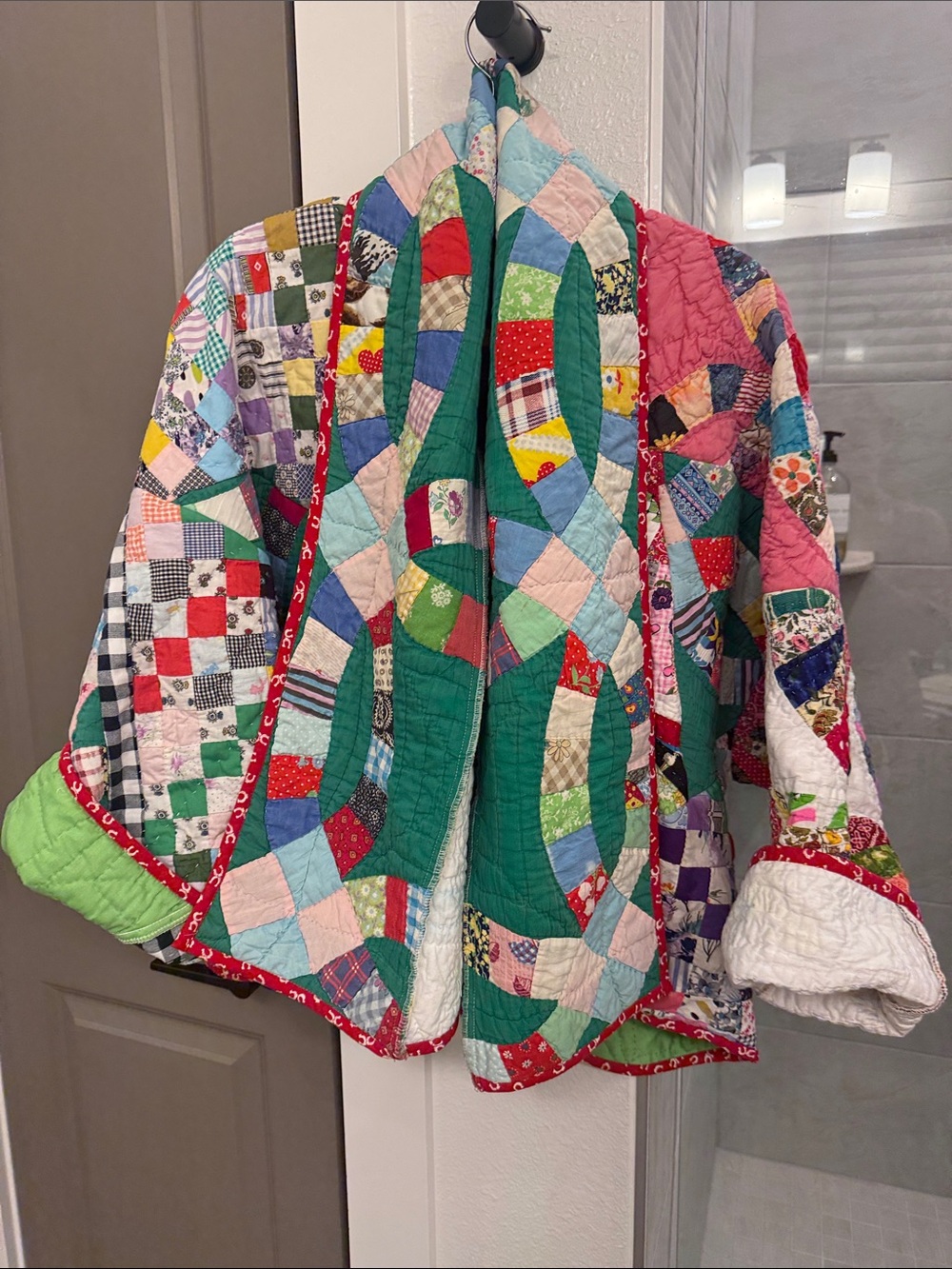 Patchwork Quilted Jacket in Multicolor